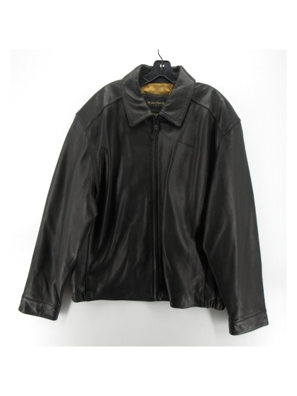 Andrew Marc New York Jacket XXL Leather Bomber Coat Quilted Lining *